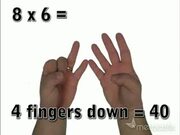 Math Trick For Your Fingers - Easy Multiplication