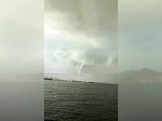 Waterspout Terrorizes Thai Island