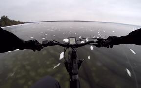 Clear Ice Viewed from a Bike - Fun - VIDEOTIME.COM