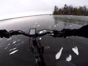 Clear Ice Viewed from a Bike