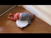 Baby Falls Asleep in Unique Position