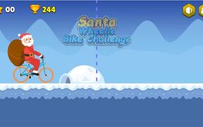 Santa: Wheelie Bike Challenge Walkthrough