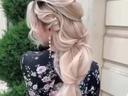 Person Gets Unique Wedding Hairstyle