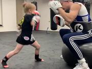 Little Girl Displays Incredible Boxing Skills