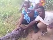 Crocodile Attacks Girl Trying to Pose With It