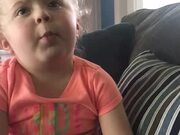 Little Girl Apologizes After Flushing Toys Down