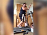 Dog Tries To End Work Out 