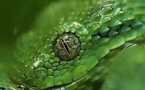 Snake Drinks Water From Rain Droplets - Animals - VIDEOTIME.COM