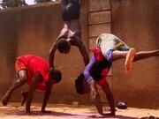 Three Guys Perform Incredible Handstand