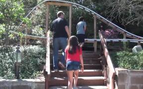 Girl Rides New Backyard Roller Coaster - Fun - VIDEOTIME.COM