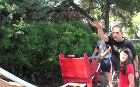 Girl Rides New Backyard Roller Coaster - Fun - VIDEOTIME.COM