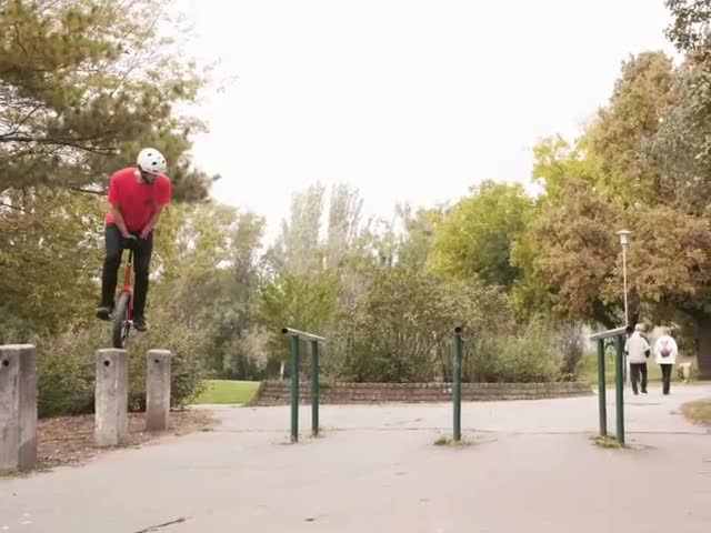 Guy Shows Amazing Talent By Riding Unicycle