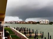 Huge Tornado Moves Across Town During Storm