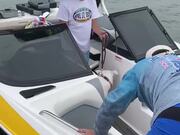 Raccoon Stows Away on Boat