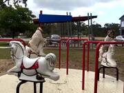 Jack Russell Dogs Enjoy Merry-Go-Round