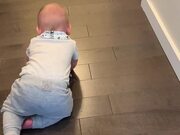 Boy Laughs About Making a Mess in Mom's Shoe