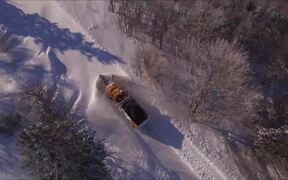 Snowplow Clears Deep Heavy Snow After Storm - Fun - VIDEOTIME.COM