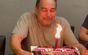 Dad Blowing Out Birthday Candles Loses Teeth - Fun - VIDEOTIME.COM
