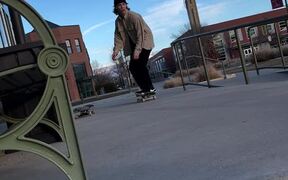 Skateboarder Really Crushes It