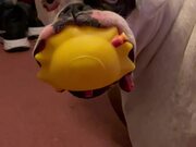 Boxer Loves His Squishy Toys