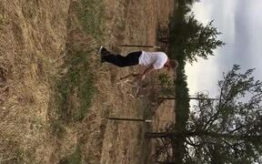 Saving a Deer Stuck on Barbed Wire Fence - Animals - VIDEOTIME.COM