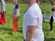 Adults Fumbling All Over While Playing Sack Race - Fun - Y8.COM