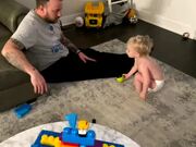 BabyBoy Mimics His Mom By Asking Dad For A Massage