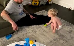 BabyBoy Mimics His Mom By Asking Dad For A Massage - Kids - VIDEOTIME.COM
