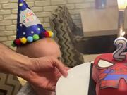 Toddler On The Verge Of Crying At His Birthday
