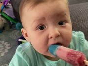 Baby Has Mixed Feelings After Tasting A Popsicle