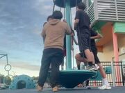 Boy Fall Off Ride While Trying to Run it