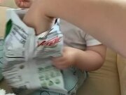 Baby Refuses to Share Chips