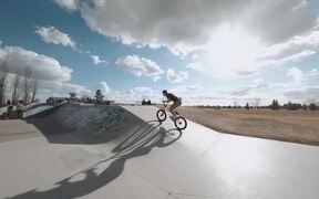 Drone Follows BMX Rider Pulling Off Awesome Tricks