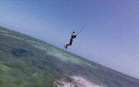 Person Makes Compilation of Brother Kite Surfing - Sports - VIDEOTIME.COM
