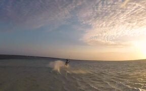 Person Makes Compilation of Brother Kite Surfing - Sports - VIDEOTIME.COM