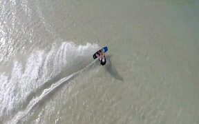 Person Makes Compilation of Brother Kite Surfing