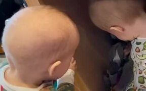 Twins Make Mess After Going Inside Cabinet Kitchen - Kids - VIDEOTIME.COM