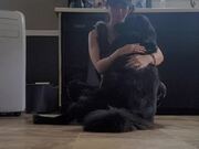 Adorable Dog Hugs Their Owner On Seeing Them Sad