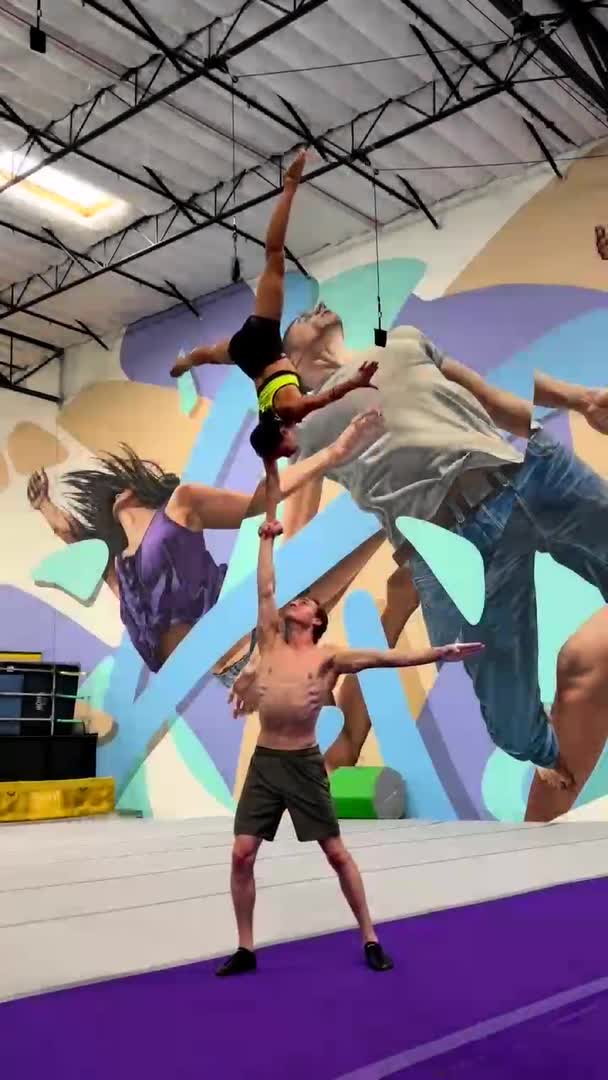 Duo Attempts Mind-blowing Acrobatic Tricks