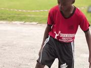 Boy Performs Cool Freestyle Football Tricks