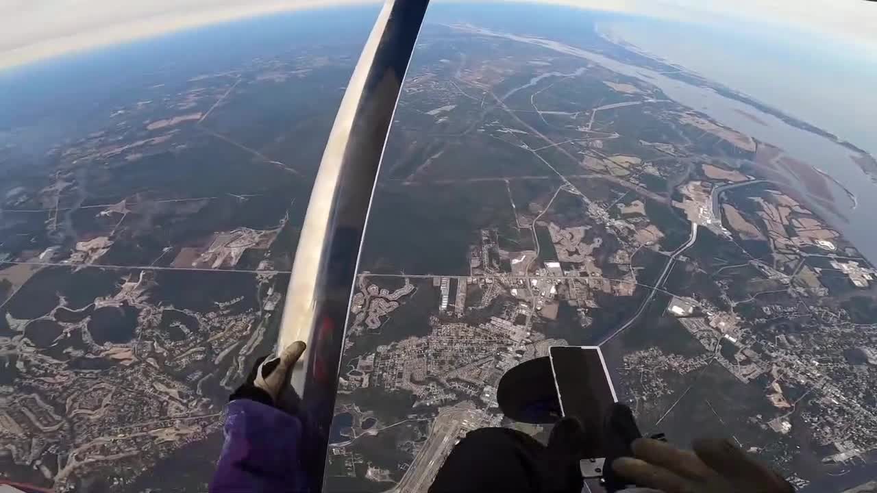Guy Does Tricks in Sky