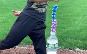 A Genius Whips Up INCREDIBLE Dice-Stacking Trick