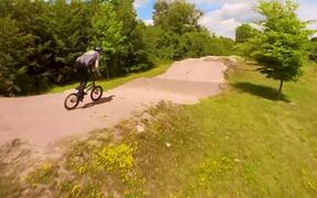 Incredible Footage of Person Doing BMX Tricks