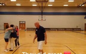 Family Performs Unique Basketball Trickshot - Sports - VIDEOTIME.COM