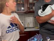 Family Surprises Son With Puppy on Birthday