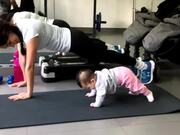 Adorable Girl Is Already a PRO At The Gym Stuff