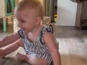 Baby Laughs and Chases Pet Cat Across Room - Animals - Y8.COM