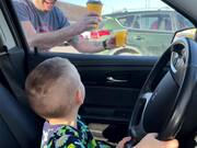 Thoughtful Toddler Worries About Leaving Dad
