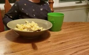 Toddler Tries to Avoid Finishing Food - Kids - VIDEOTIME.COM