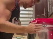 Guy Accidentally Spills Flour on Himself